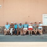 Photo isolated elderly population