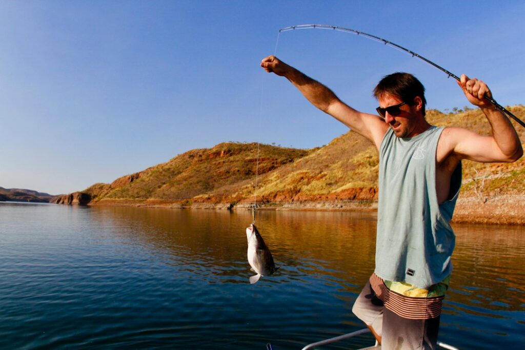 Photo fishing and relaxation