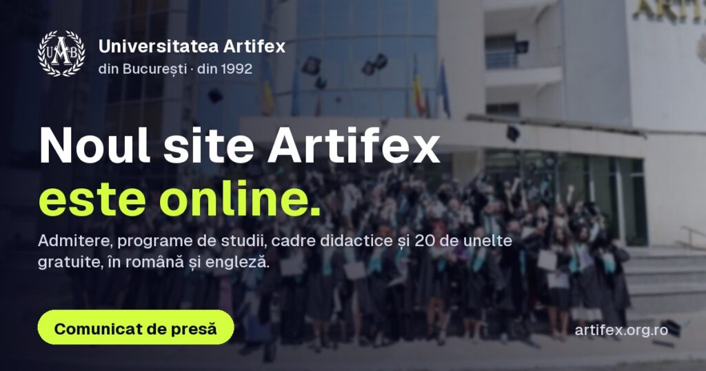 Universitatea ARTIFEX din București – noul website oficial este online