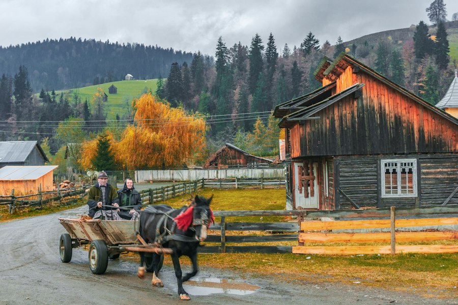 traditional rural household Romania